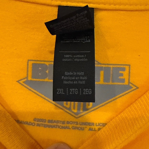 Mens Beastie Boys Yellow T-Shirt - Picture 3 of 9
